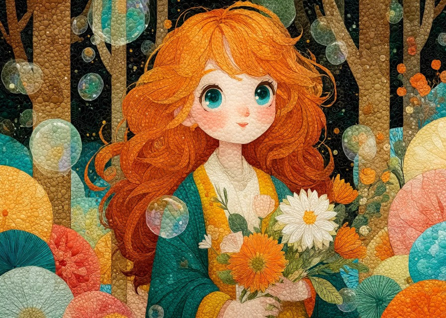 NOVIA CASSE-TÊTE 1000 PIÈCES - ÉLÉGANCE FLORALE (FLOWERED FABRIC GRACE) #JP-FLOW1000