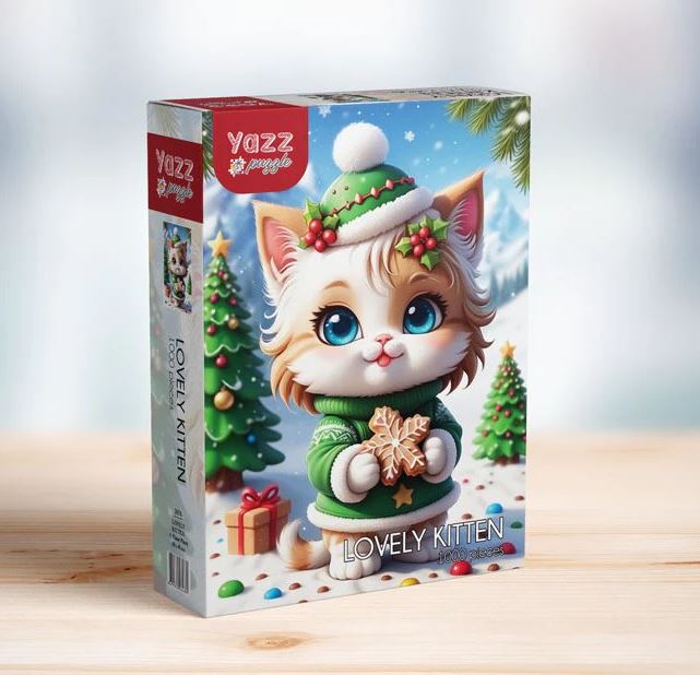 YAZZ PUZZLE CASSE-TÊTE 1000 PIÈCES - ADORABLE CHATON #3858