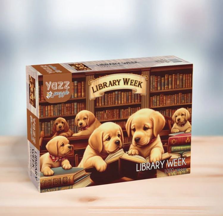 YAZZ PUZZLE 1000 PIECES - LIBRARY WEEK (DOGS) #