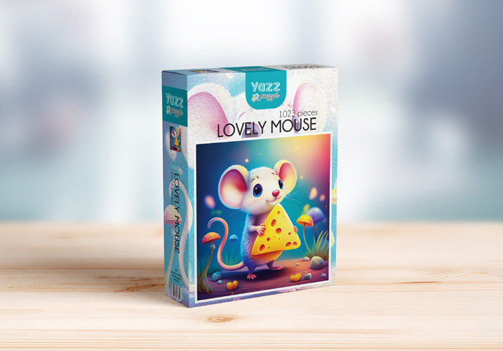 YAZZ PUZZLE CASSE-TÊTE 1023 PIÈCES - AMOUR DE SOURIS (LOVELY MOUSE) #YA-3845
