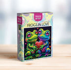 YAZZ PUZZLE CASSE-TÊTE 1023 PIÈCES - LES GRENOUILLES AMOUREUSES (FROGS IN LOVE) #YA-3834