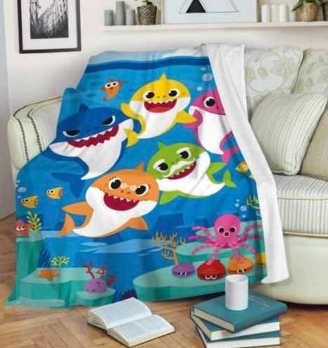 JETÉE BABY SHARK (COUVERTURE) 5 PIEDS X 6 PIEDS