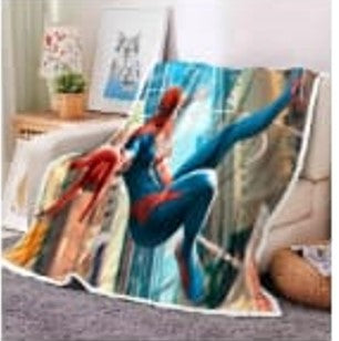 SPIDER-MAN FLYING THROW (BLANKET) 4 FEET X 5 FEET