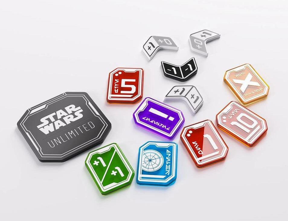 STAR WARS UNLIMITED ACRYLIC TOKENS 55 PIECES