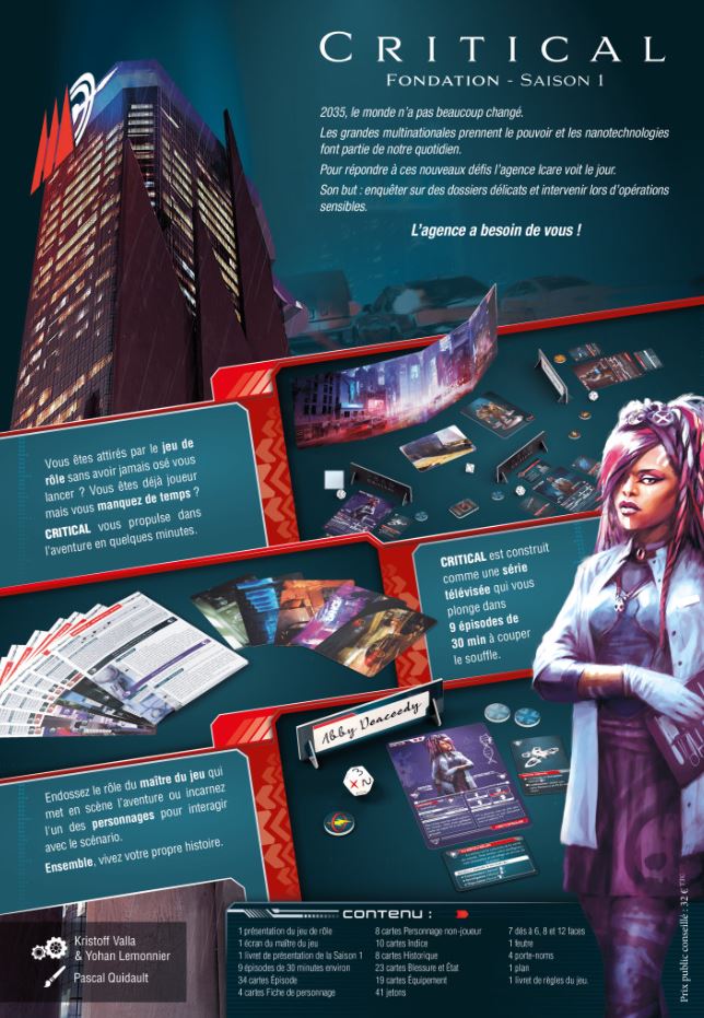 JEU CRITICAL - Version française