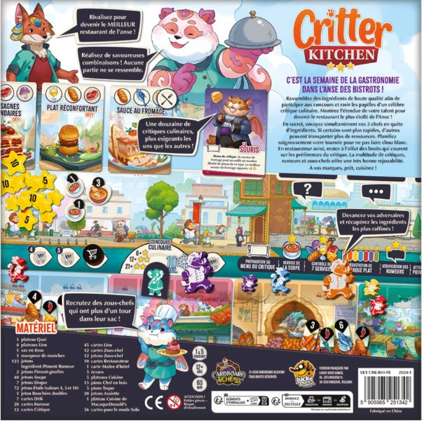 JEU CRITTER KITCHEN - Version française