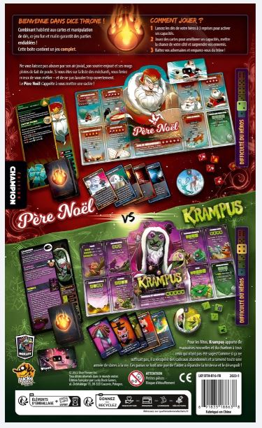 JEU DICE THRONE - PERE-NOËL VS KRAMPUS