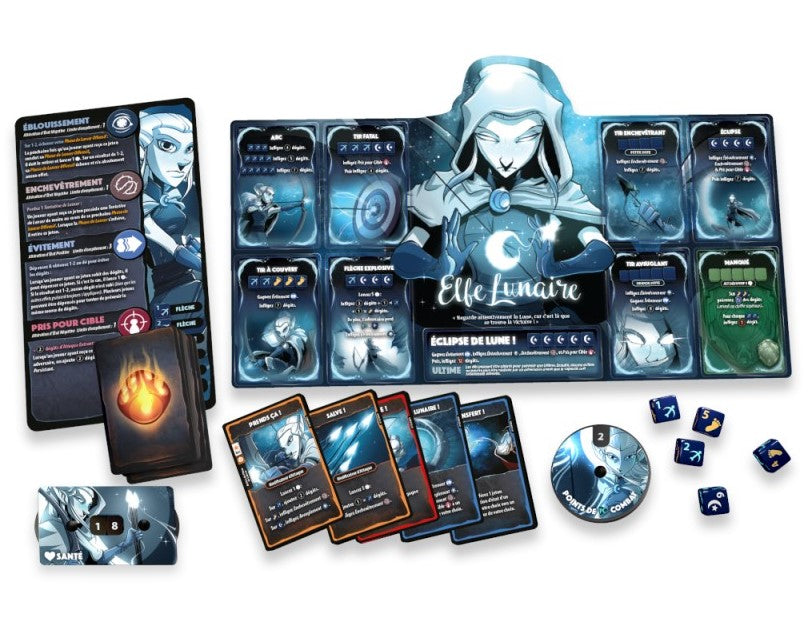 JEU DICE THRONE SAISON # 1 - BARBARE CONTRE ELFE LUNAIRE