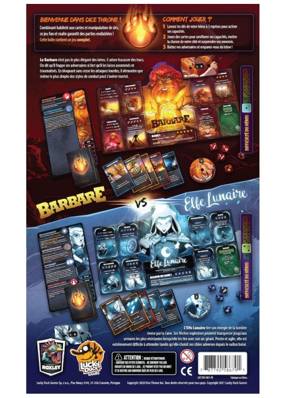 JEU DICE THRONE SAISON # 1 - BARBARE CONTRE ELFE LUNAIRE