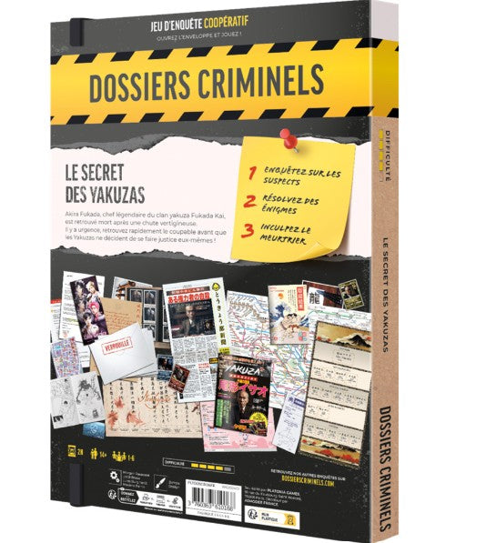JEU DOSSIERS CRIMINELS - LE SECRET DES YAKUZAS - Version française
