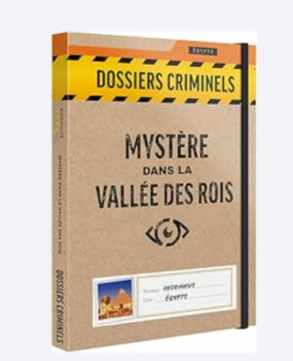 JEU DOSSIERS CRIMINELS - MYSTÈRE DANS LA VALLÉE DES ROIS - Version française