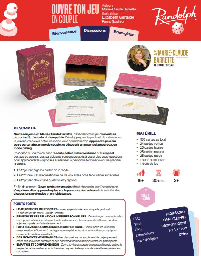 JEU OUVRE TON JEU - EN COUPLE