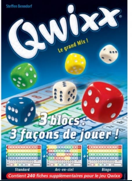 JEU QWIXX RECHARGE - LE GRAND MIX (240 FICHES)