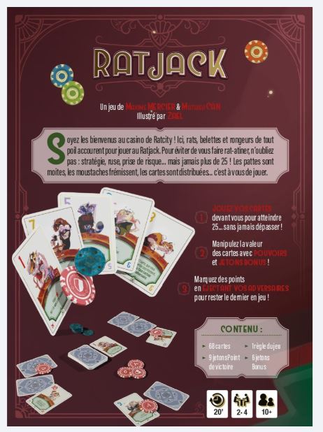 JEU RATJACK - Version française
