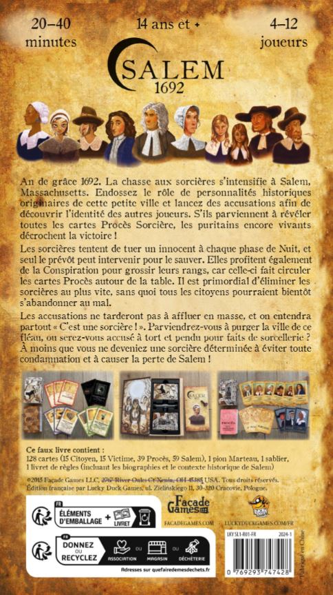 JEU SALEM 1692 - Version française