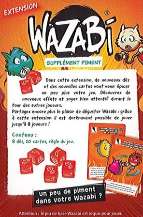 JEU WAZABI - EXTENSION : SUPPLÉMENT PIMENT