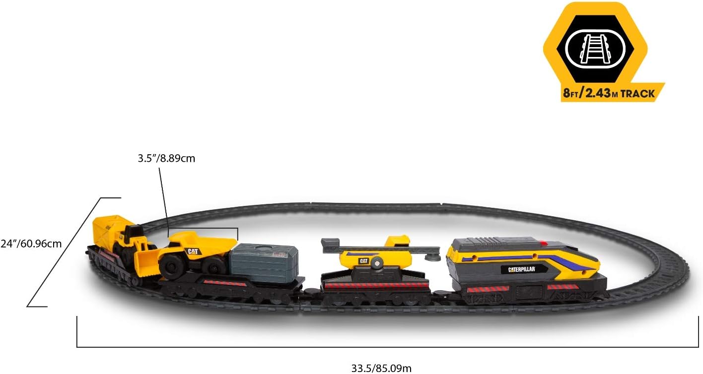 CAT - ELECTRIC TRAIN SET WITH LIGHTS - LITTLE MACHINES