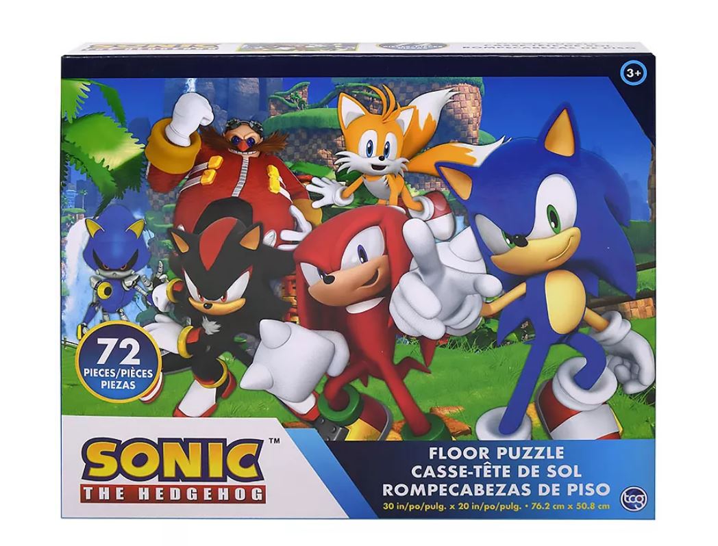 TCG CASSE-TÊTE DE PLANCHER 72 PIÈCES - SONIC LE HÉRISSON #3119