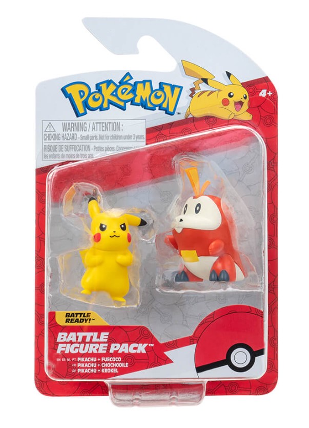 ENSEMBLE DE FIGURINES POKEMON DE BATAILLE 2PK ASST
