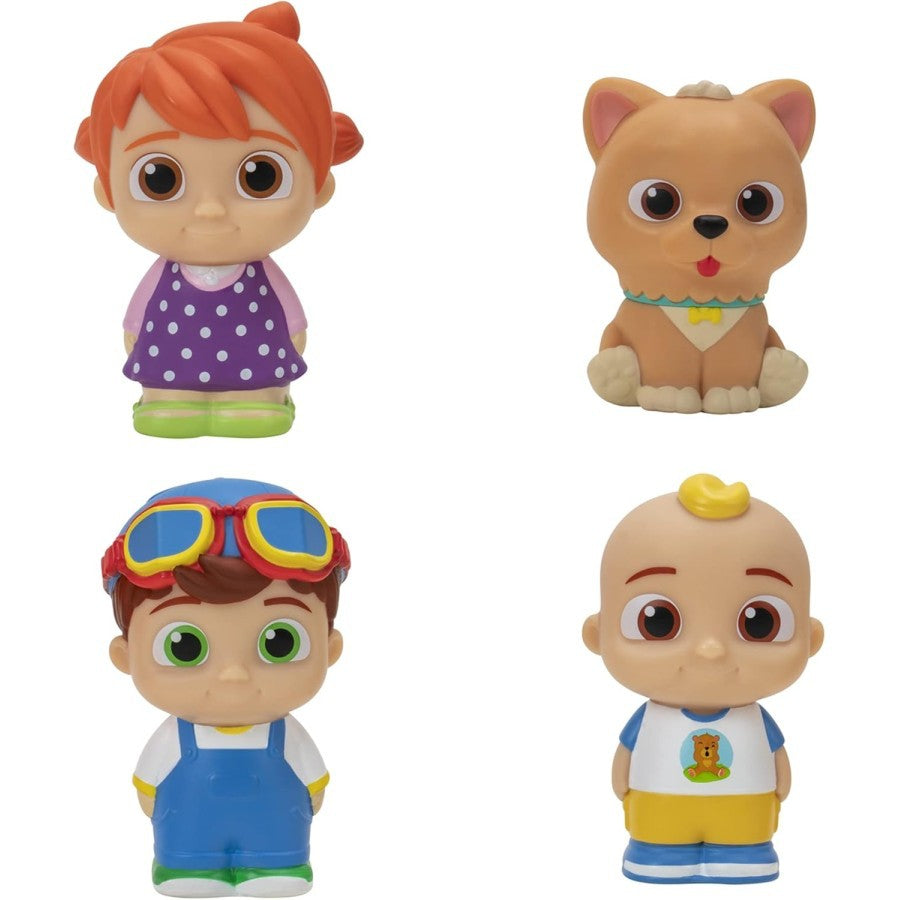 FIGURINES COCOMELON - 4 PERSONNAGES DE JJ ET SA FAMILLE