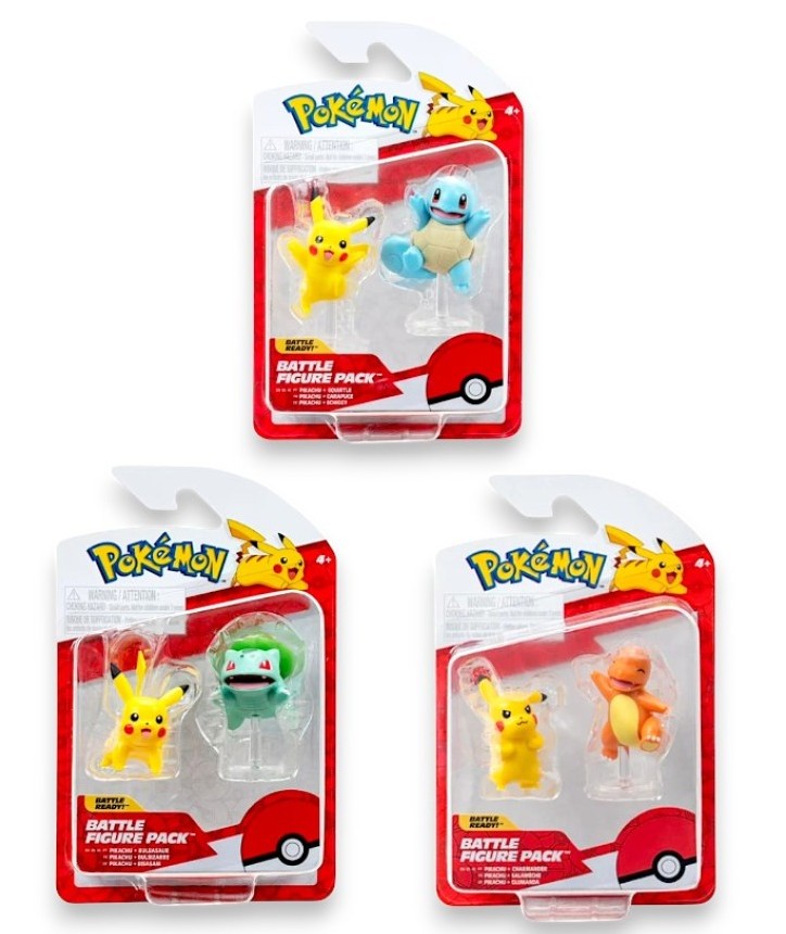 FIGURINES POKEMON DE BATAILLE 2" ASST