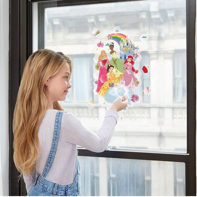 MAKE IT REAL - MOSAÏQUE D'ART DE FENÊTRE - MULTI PRINCESSES DISNEY