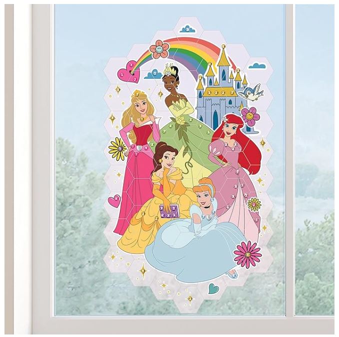 MAKE IT REAL - MOSAÏQUE D'ART DE FENÊTRE - MULTI PRINCESSES DISNEY
