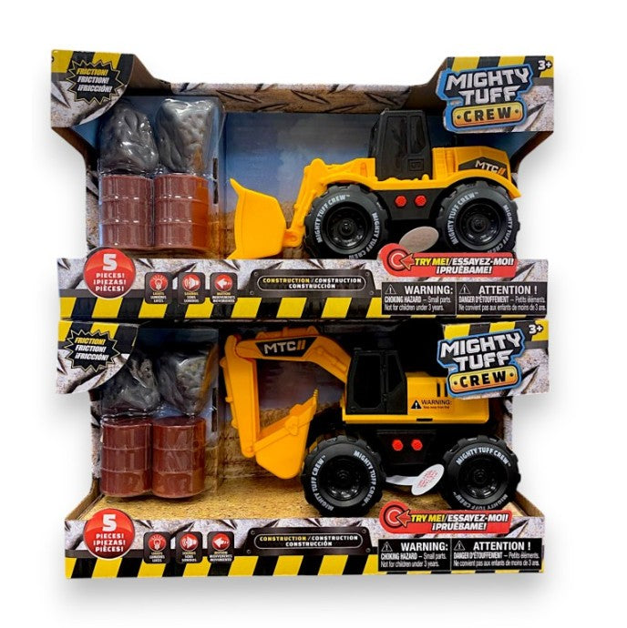 MIGHTY TUFF CREW – FRICTION CONSTRUCTION VEHICLE WITH LIGHTS AND SOUNDS ASST