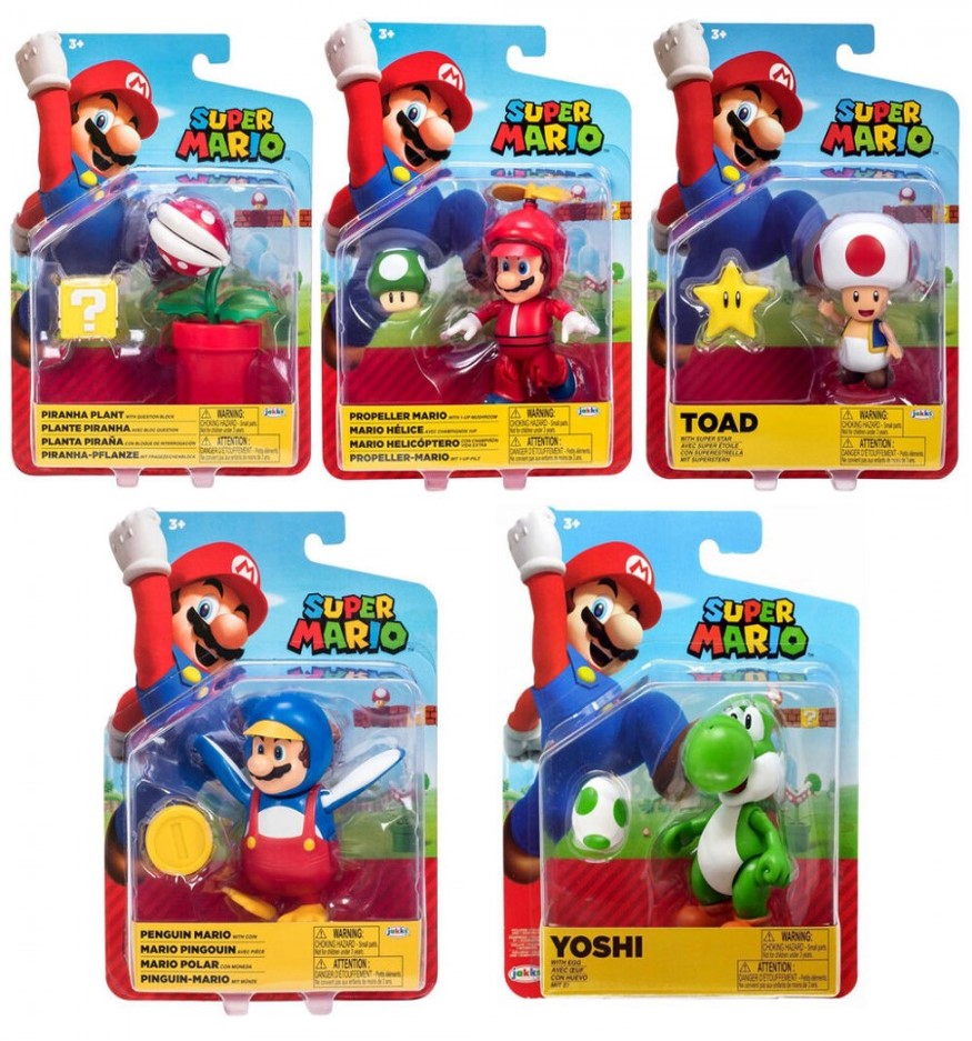 NINTENDO - SUPER MARIO 4" FIGURE ASST