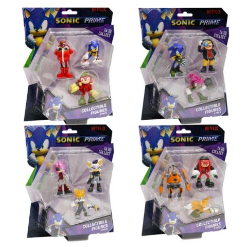 SONIC - ENSEMBLE DE 3 FIGURINES SONIC LE HÉRISSON ASST