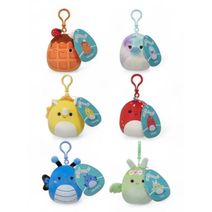 SQUISHMALLOWS DE 3,5" PORTE-CLÉS ASST