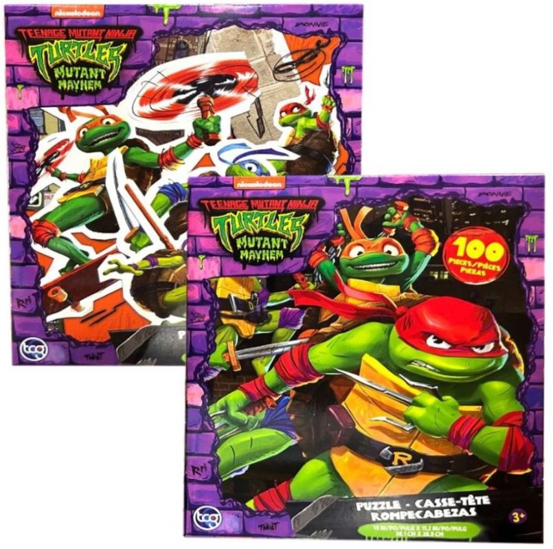 TCG CASSE-TÊTE 48 ET 100 PIÈCES - TEENAGE MUTANT NINJA TURTLES (TORTUES NINJA) ASST #1208