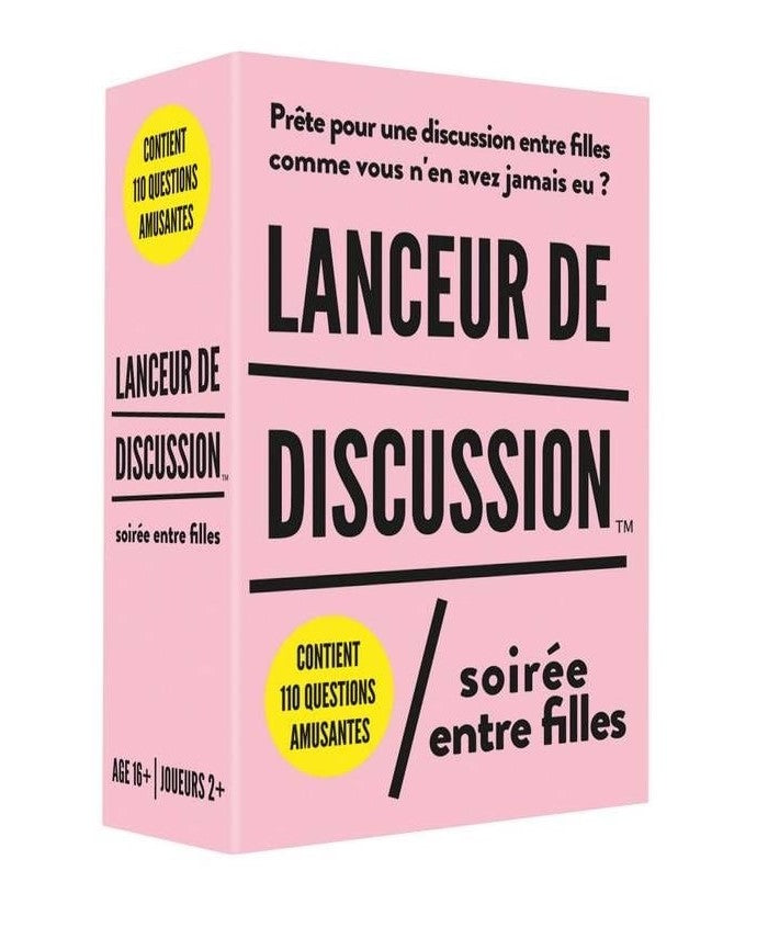 JEU LANCEUR DE DISCUSSION - SOIRÉE ENTRE FILLES