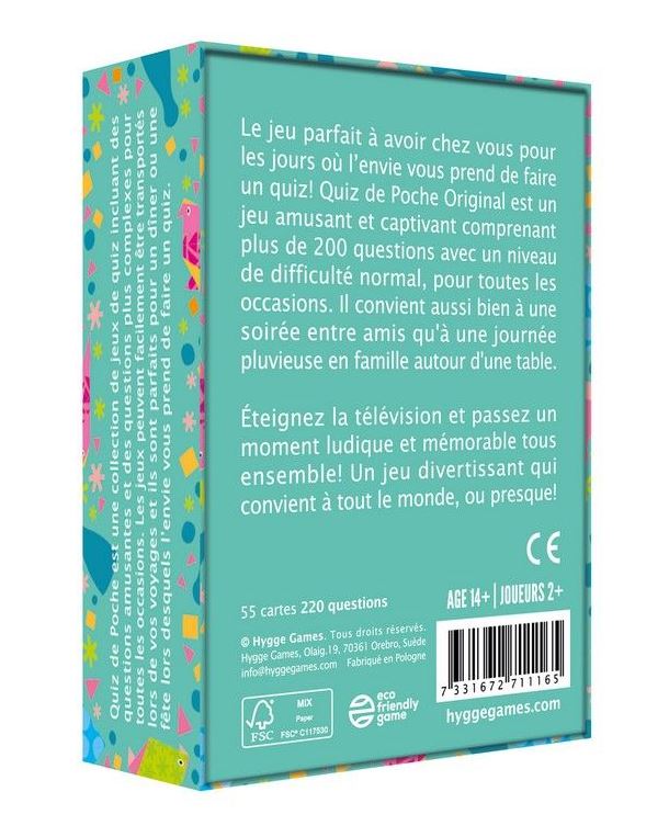 JEU QUIZ DE POCHE - ORIGINAL