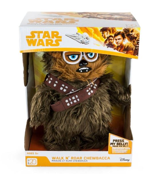 PELUCHE - CHEWBACCA MARCHE ET GROGNE 12" (30 CM)