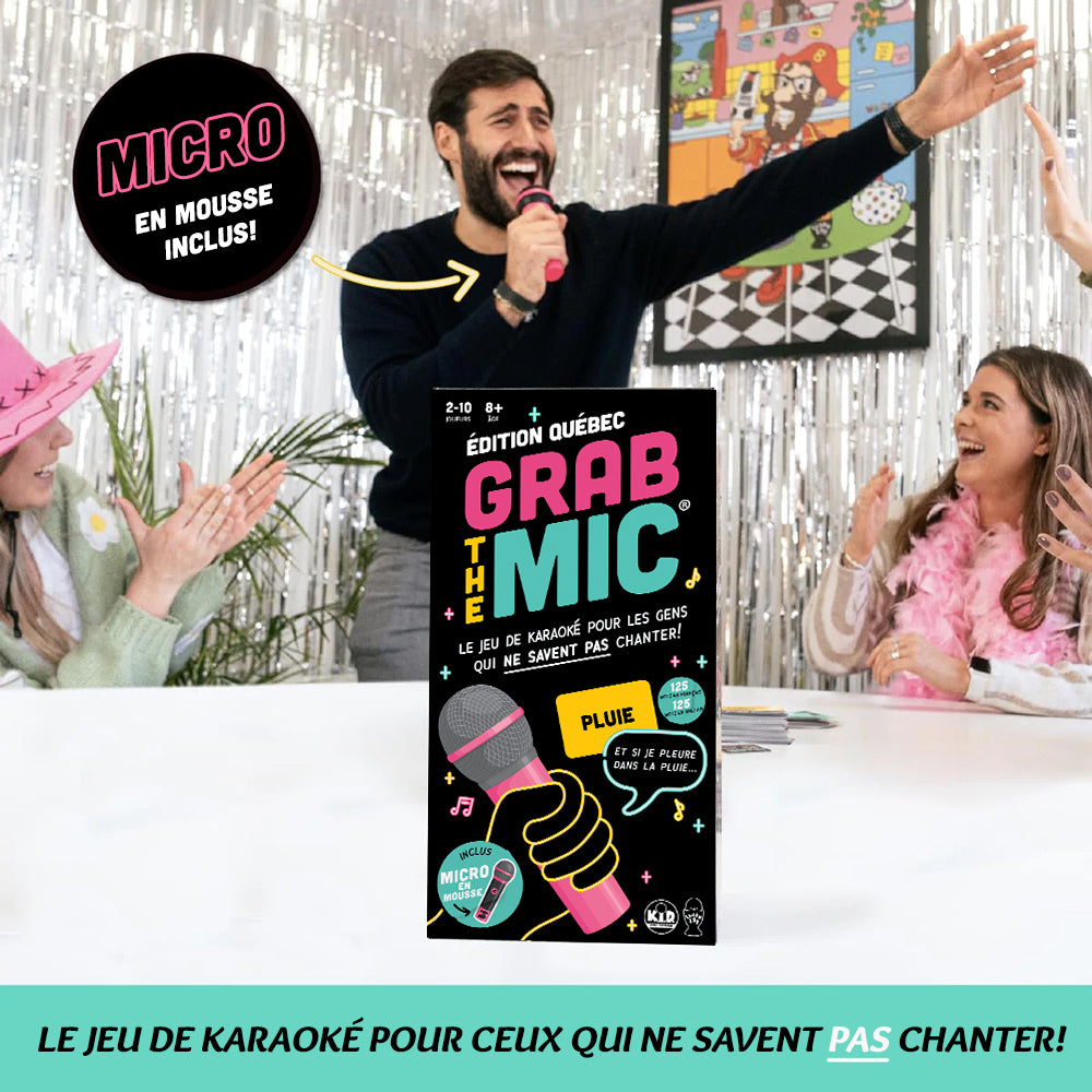 JEU GRAB THE MIC - ÉDITION QUÉBEC