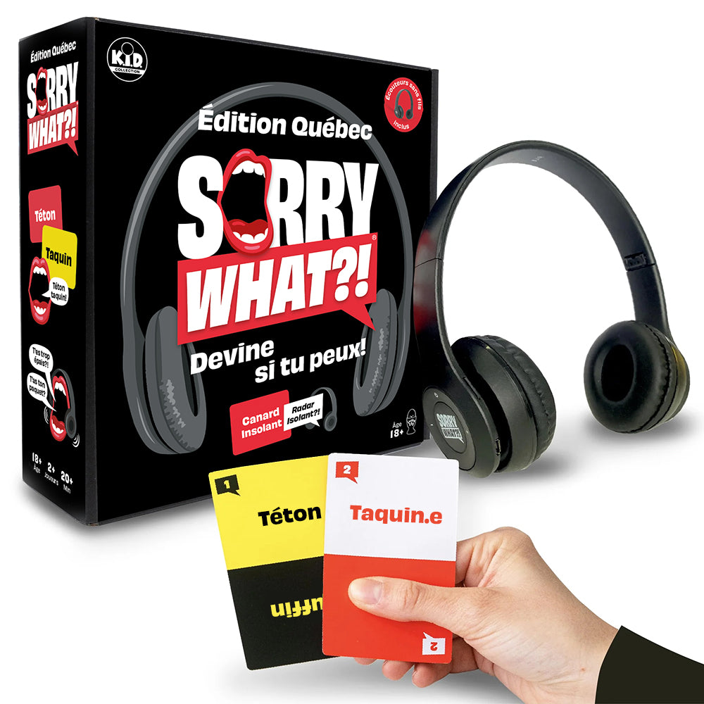 JEU SORRY WHAT?! - ÉDITION QUÉBEC