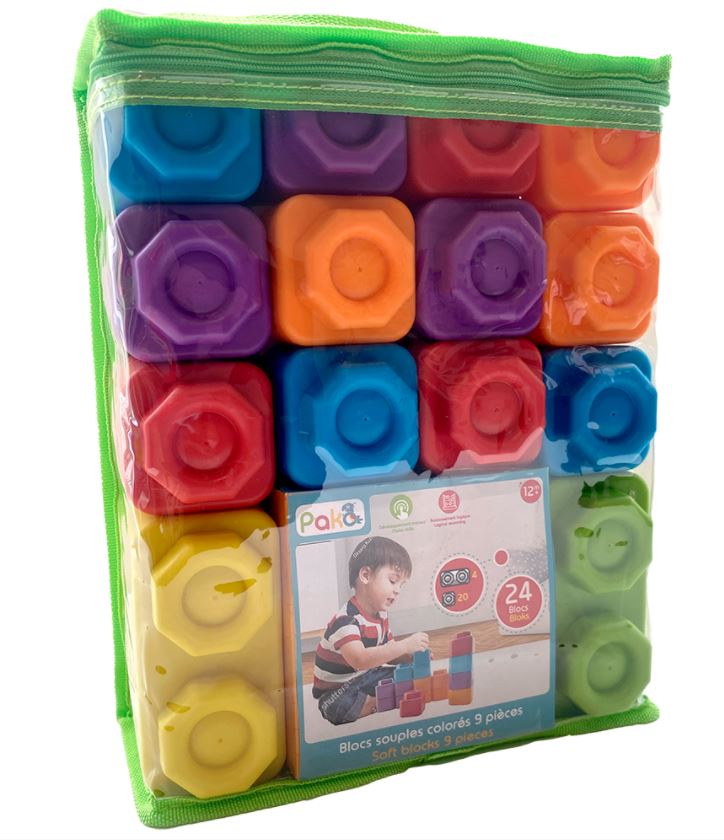 PAKÖ - BLOCS SOUPLES À CONSTRUIRE 24 PIÈCES