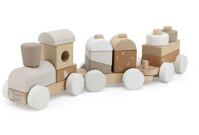 *26 LABEL LABEL - TRAIN À EMPILER - NOUGAT
