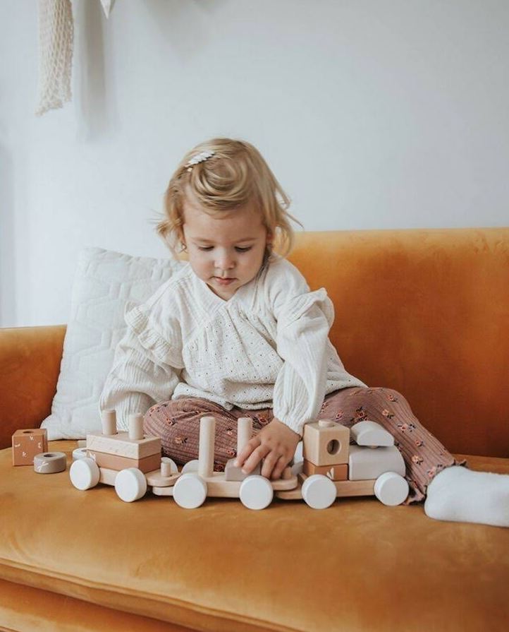 *26 LABEL LABEL - TRAIN À EMPILER - NOUGAT