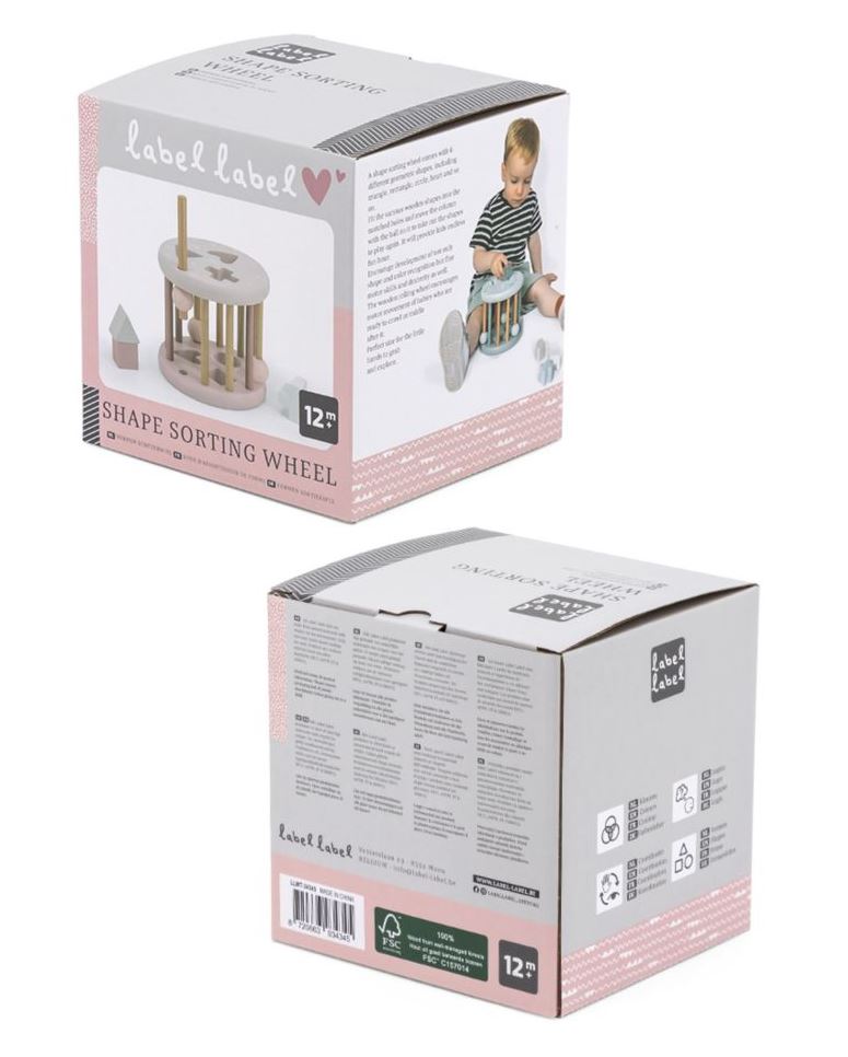 LABEL LABEL - ROUE DE TRIAGE DES FORMES - ROSE