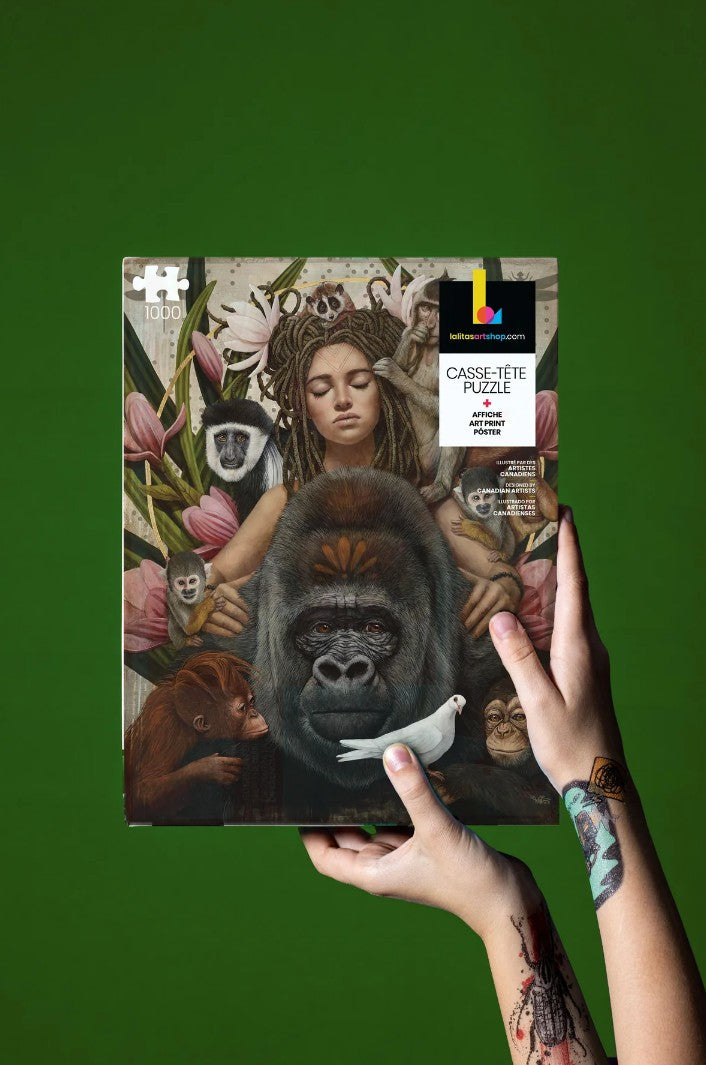 LALITA'S ART SHOP CASSE-TÊTE 1000 PIÈCES - "PRIMATES" - SOPHIE WILKINS #100026