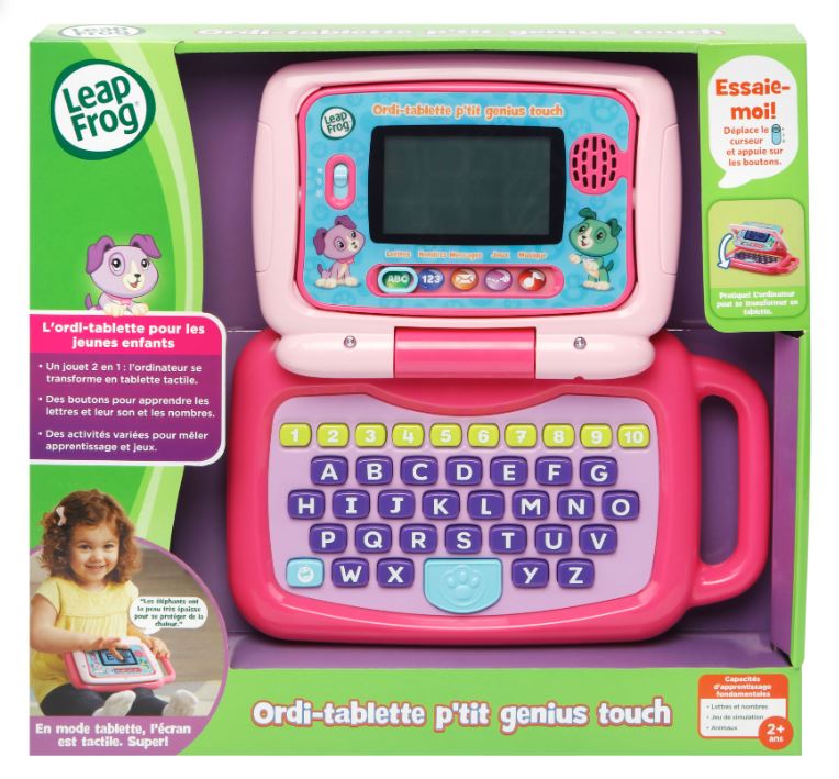 LEAPFROG - ORDI-TABLETTE P'TIT GENIUS TOUCH ROSE