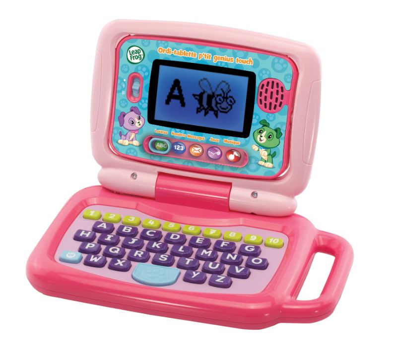 LEAPFROG - ORDI-TABLETTE P'TIT GENIUS TOUCH ROSE