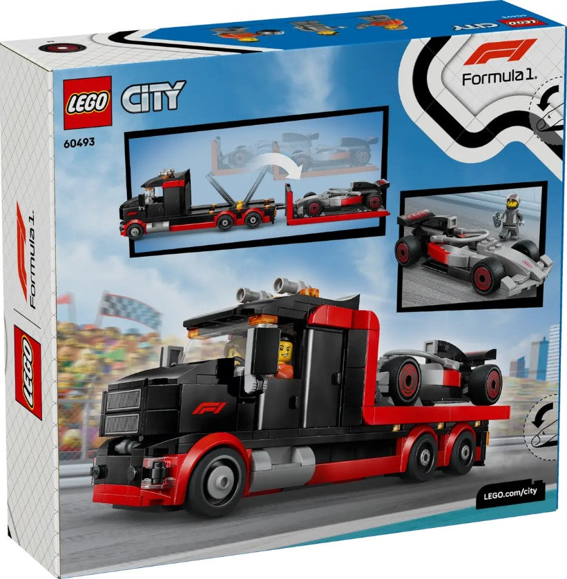 LEGO CITY - LE CAMION D'EXPOSITION DE F1® AVEC VOITURE DE COURSE DE F1® AUDI #60493