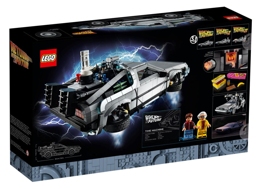 LEGO ICONS - LA DELOREAN, LA MACHINE À VOYAGER DANS LE TEMPS DE RETOUR VERS LE FUTUR #10300