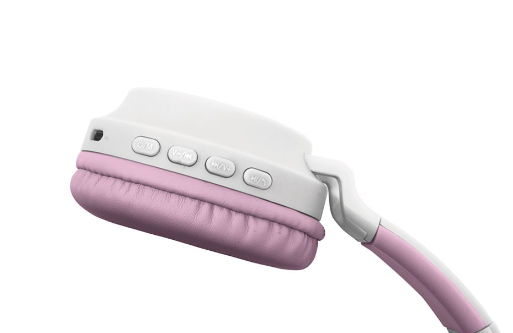 LEXIBOOK - CASQUE SANS FIL RECHARGEABLE LUMINEUX - OREILLES DE CHAT