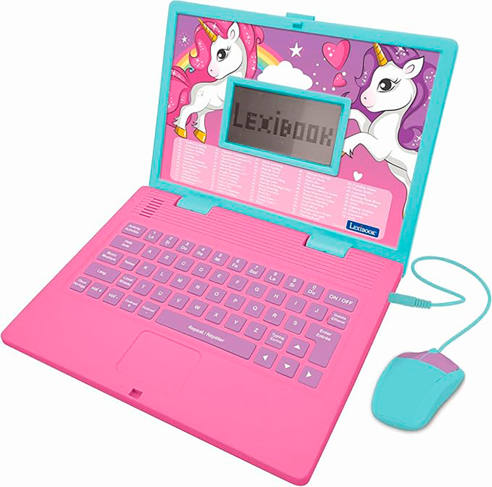 LEXIBOOK - ORDINATEUR ÉDUCATIF - LICORNE - VERSION BILINGUE