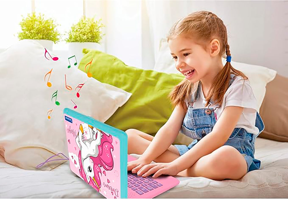 LEXIBOOK - ORDINATEUR ÉDUCATIF - LICORNE - VERSION BILINGUE