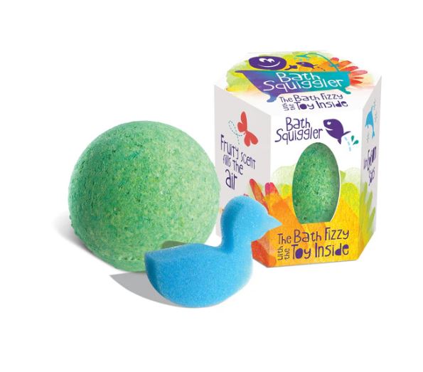 BOMBES DE BAIN AVEC JOUET ÉPONGE ASST